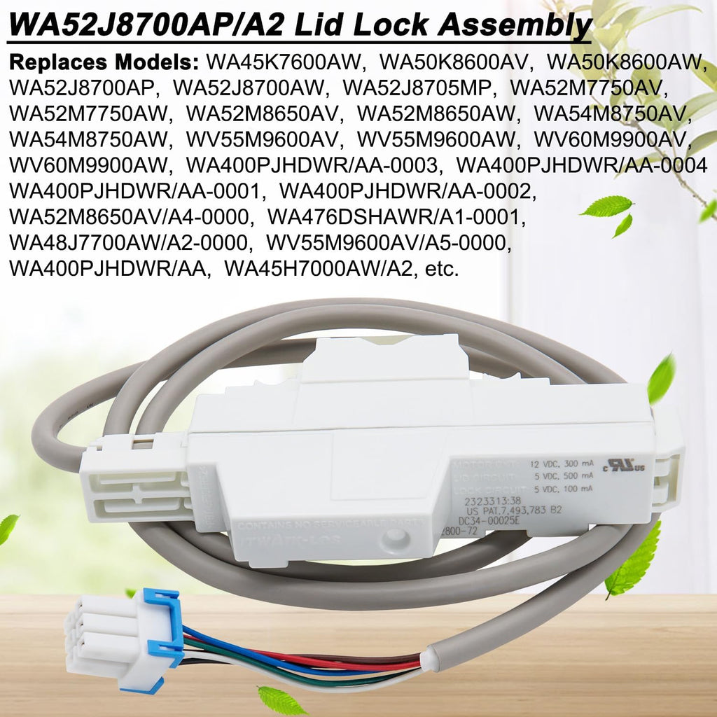 WA52J8700AP/A2 WA52M7750AW/A4 Washer Lid Lock Assembly for Samsung