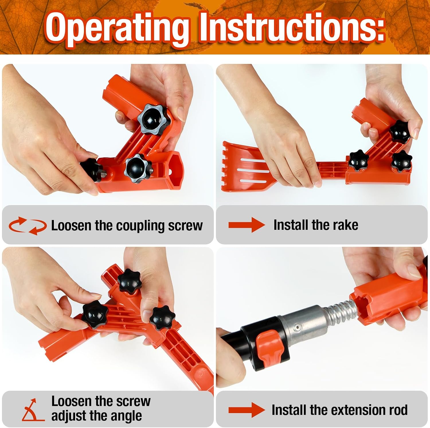 Gutter Cleaning Tools from The Ground, Multi-Angle Cleaner, Scoop & Brush & Mini Rake for rain Guard Cleaning and