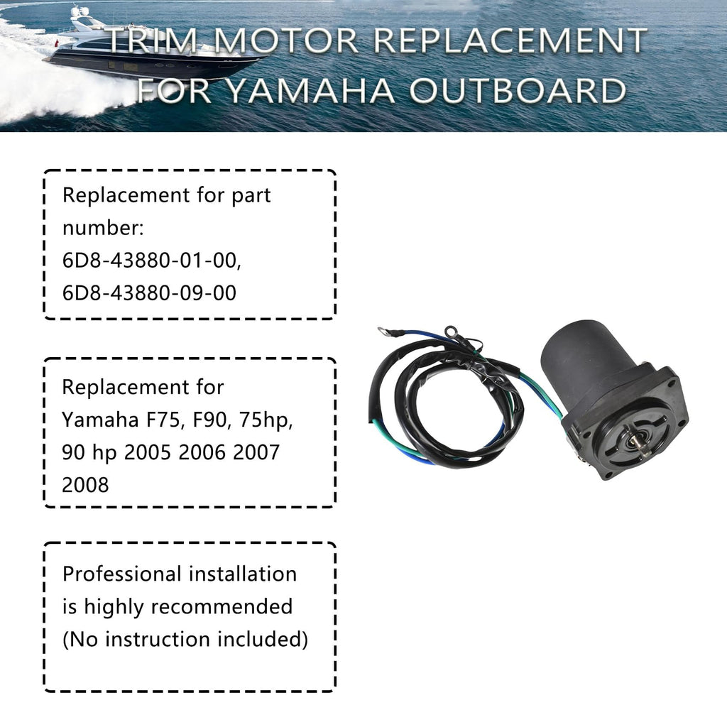 labwork Trim Motor 6D8-43880-01-00 6D8-43880-09-00