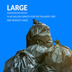 55-60 Gallon Trash Bags Heavy Duty