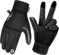Kids Gloves Winter Waterproof Warm Touchscreen Anti-Slip Reflective Gloves with Velvet Lining for 3-16 Years Girls