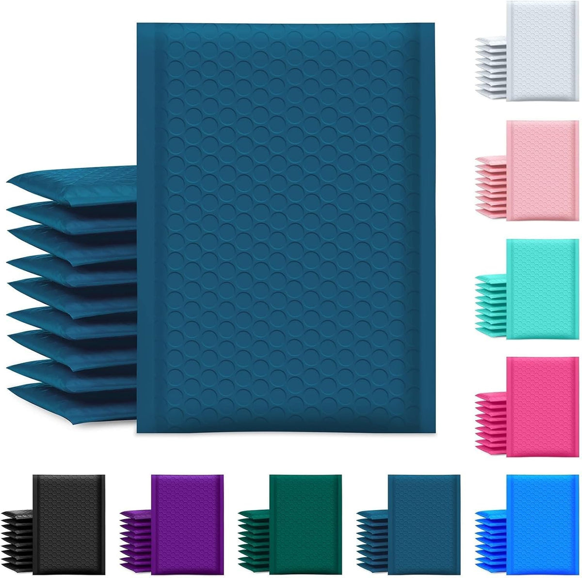 Bubble Mailer 6x10 Inch 100 Pack Usable Size 6x9 Inch Navy Blue Poly Padded Envelopes Waterproof Bubble Bags for