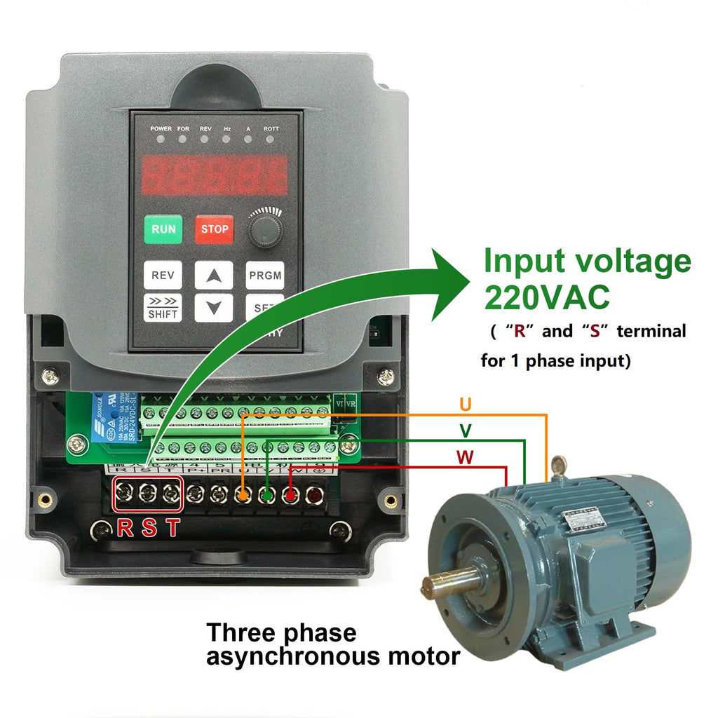 HY HUANYANG VFD Variable Frequency Drive Converter 2.2kW 3HP 220V