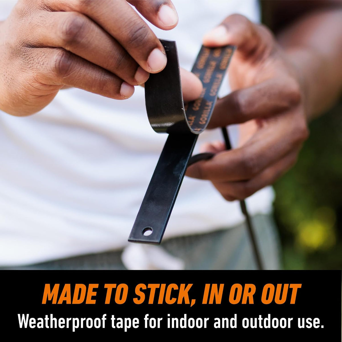 Heavy Duty Mounting Tape, Double-Sided, XL 1" x 120", Black