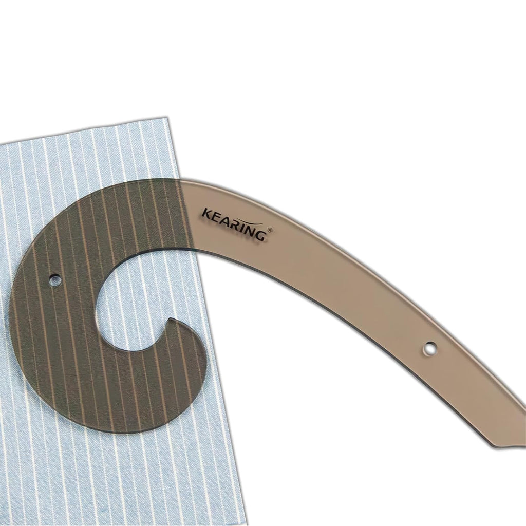 9"(23CM) Classic Acrylic French Curve Ruler Vary Form Curve Clear Hip Measuring Curve Ruler for Sewing Fashion
