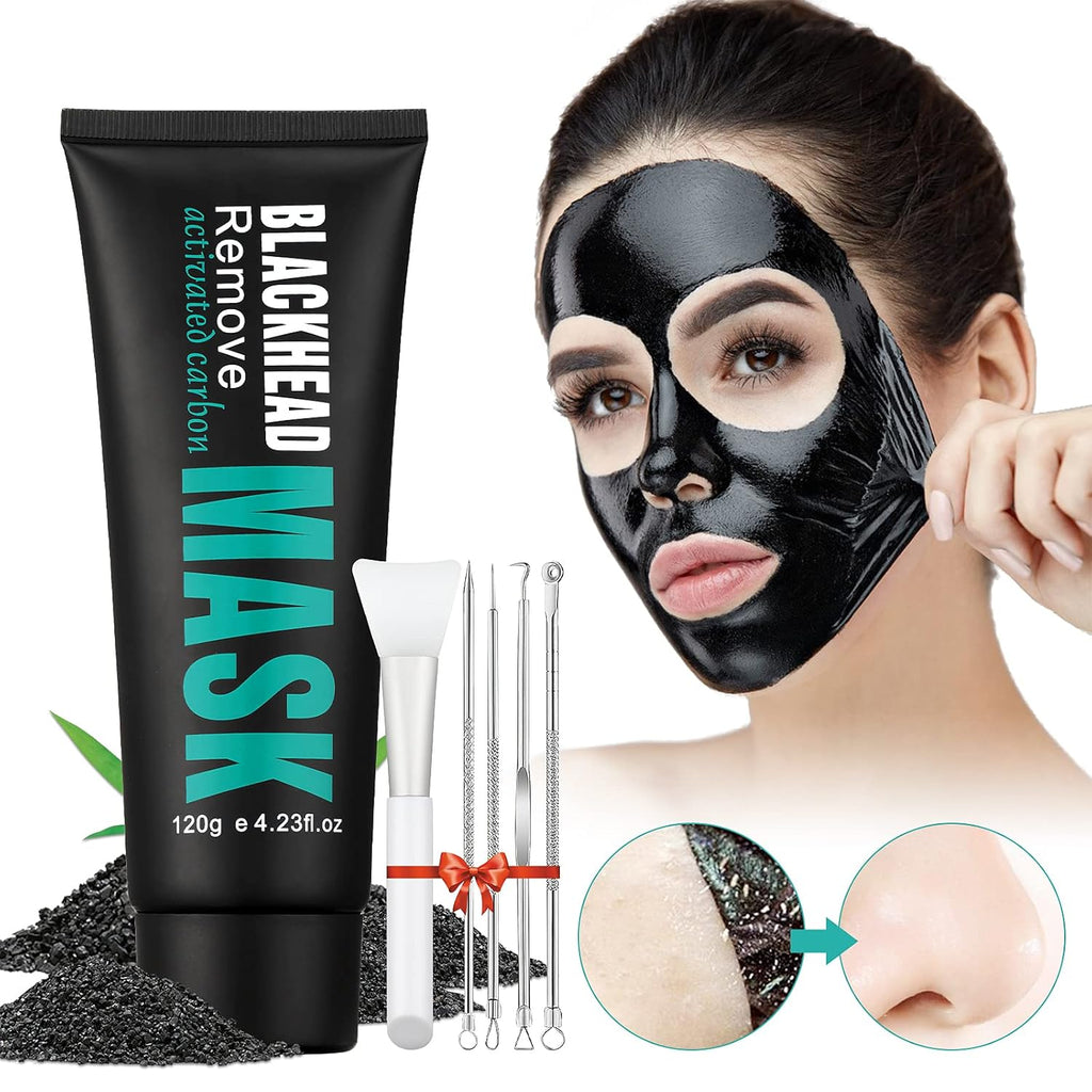 Peel Off Face Mask Blackhead Whiteheads Remover Masks Activated Charcoal Black Mask Purifying Peeling Facial Mask for