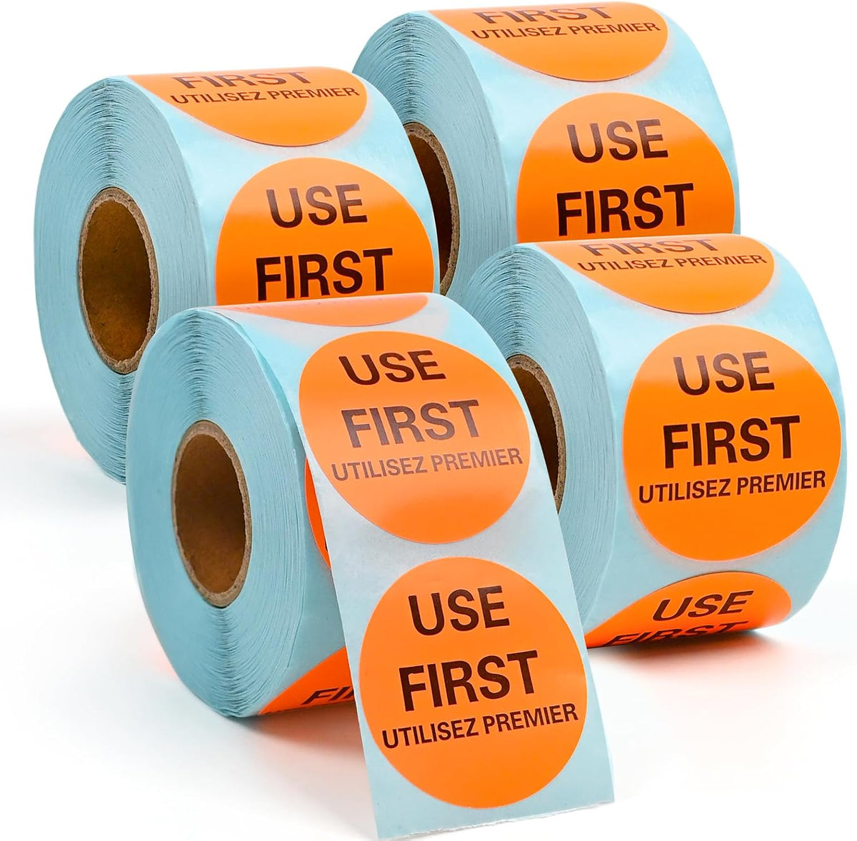 2000 Pcs Use First 1.5 Inch Circle Removable Labels 4 Rolls