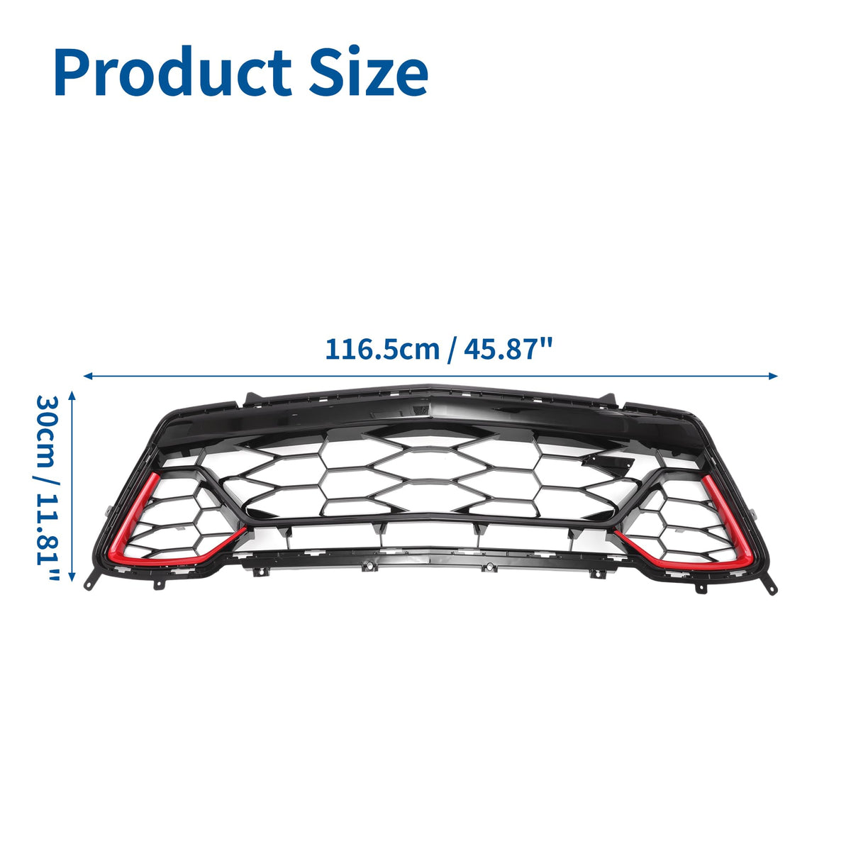 X AUTOHAUX Front Lower Bumper Kidney Grille for Chevy Camaro 17-18 84040593