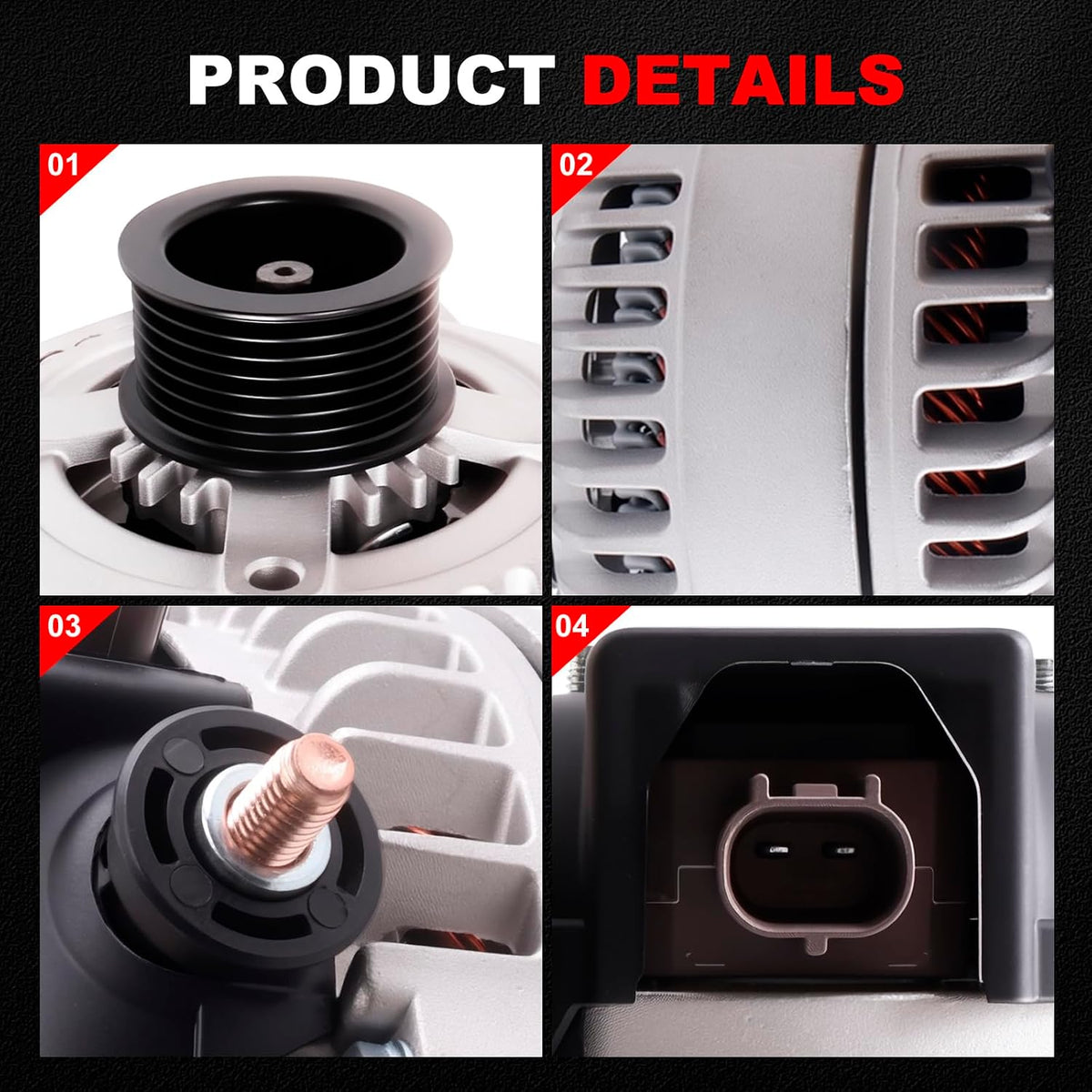 Alternator for 2003-2006 Ram 1500/2500/3500 PICKUP V8 5.7L 13988N