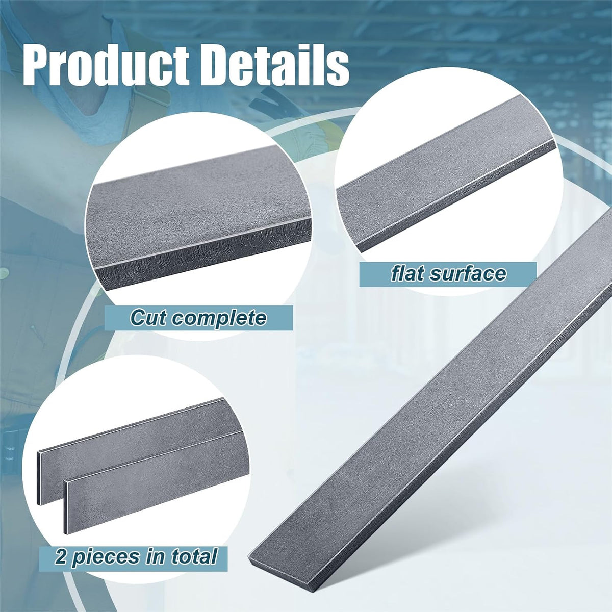 1 Pcs 2 x 1/4 x 12 Inch Steel Flat Bar Metal Hot Rolled Steel Plate | 6mm x 50mm x 305mm Flat Plate Solid Plain Metal