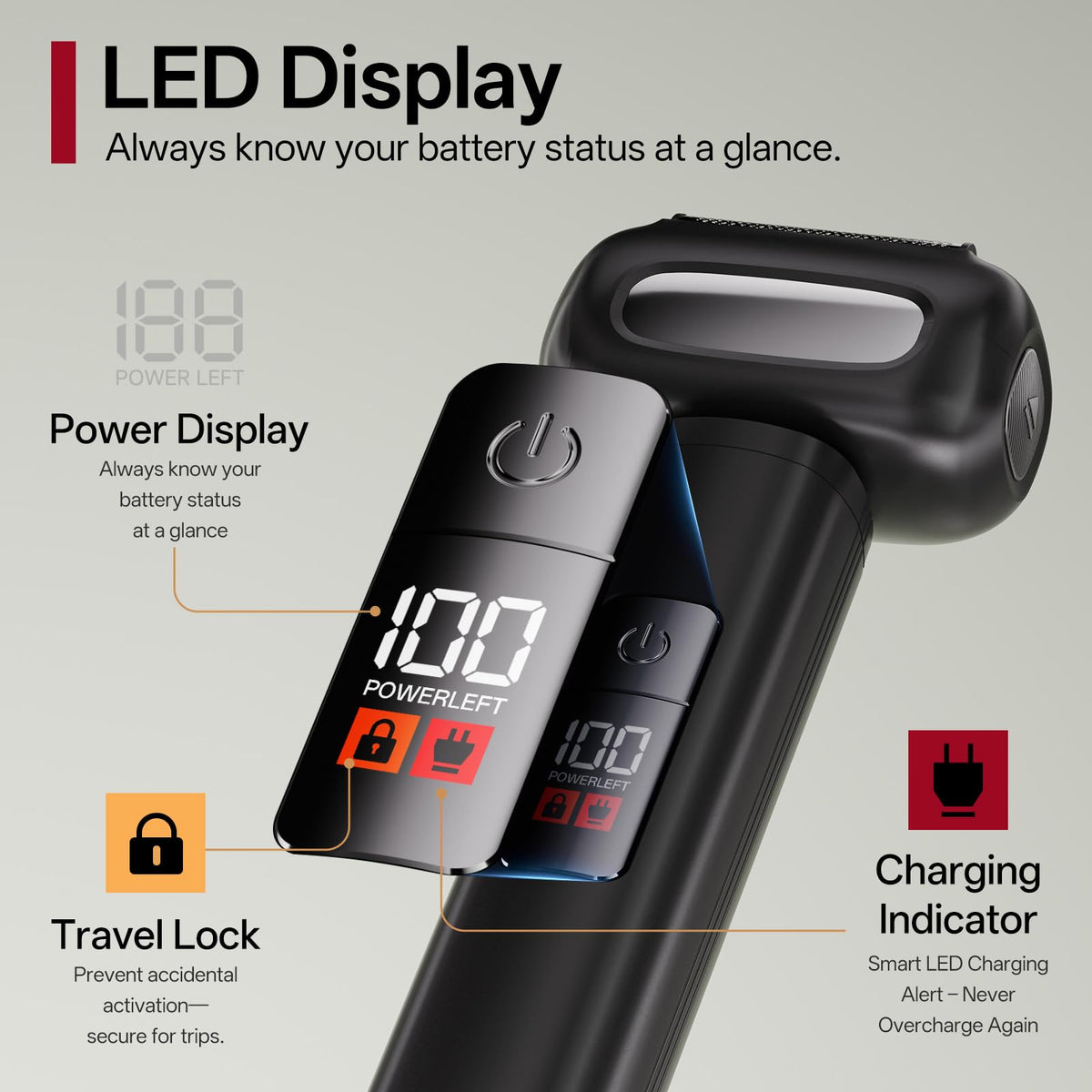 Electric Foil Shaver for Men, Electric Razor for Men Face