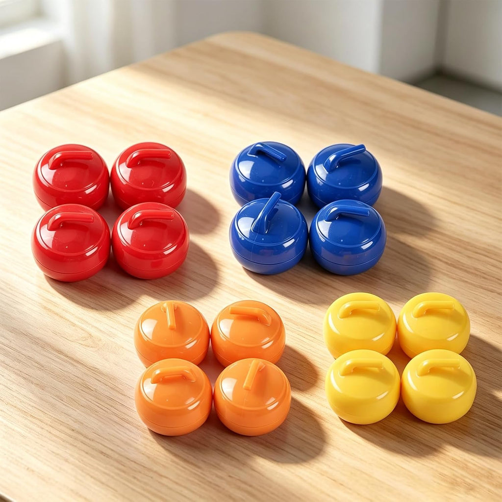 Mini Shuffleboard Replacement Pucks Rollers Curling Accessories 2-4 Color | 8-16 Pack Tabletop Equipment 1 inch/ 26