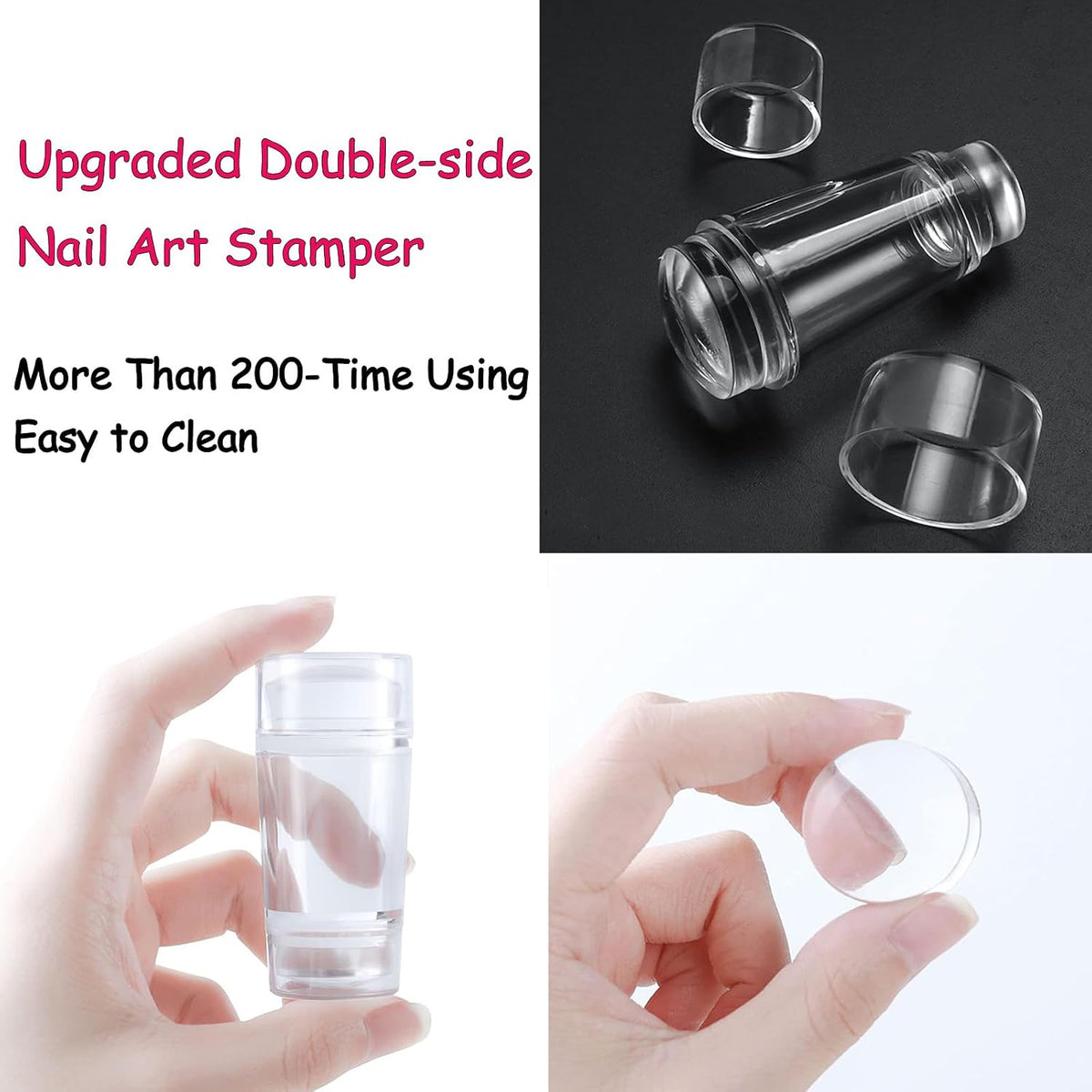 Nail Stamper Stamping Plate Kit, DIY Art Design Manicure Salon Home