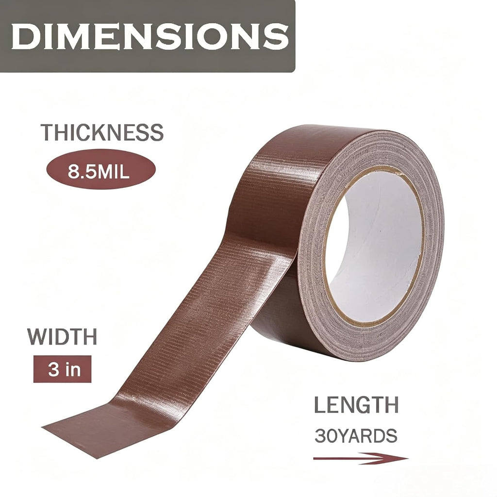 Heavy Duty Duct Tape Dark Brown 3 Inches x 30 Yards