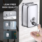 Commercial Soap Dispenser Wall Mount Stainless Steel, 17 fl.oz.