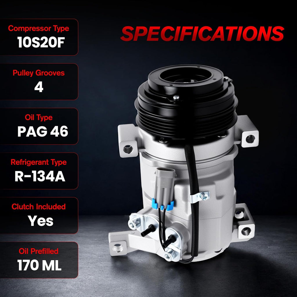 AC Compressor for Chevy/GMC, 2001-2013 Silverado 1500