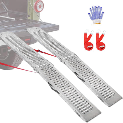 83" ATV Ramps 2-Pack, 1000 lbs Loading Ramps for Pickup Trucks | Foldable Design, No Assembly Required, Anti-Slip