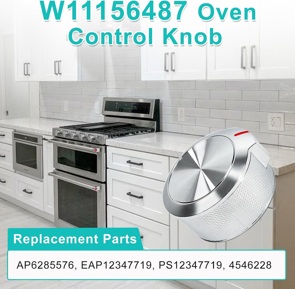 For Whirlpool KitchenAid W11156487 W10823529 Replacement Range Knob NEW