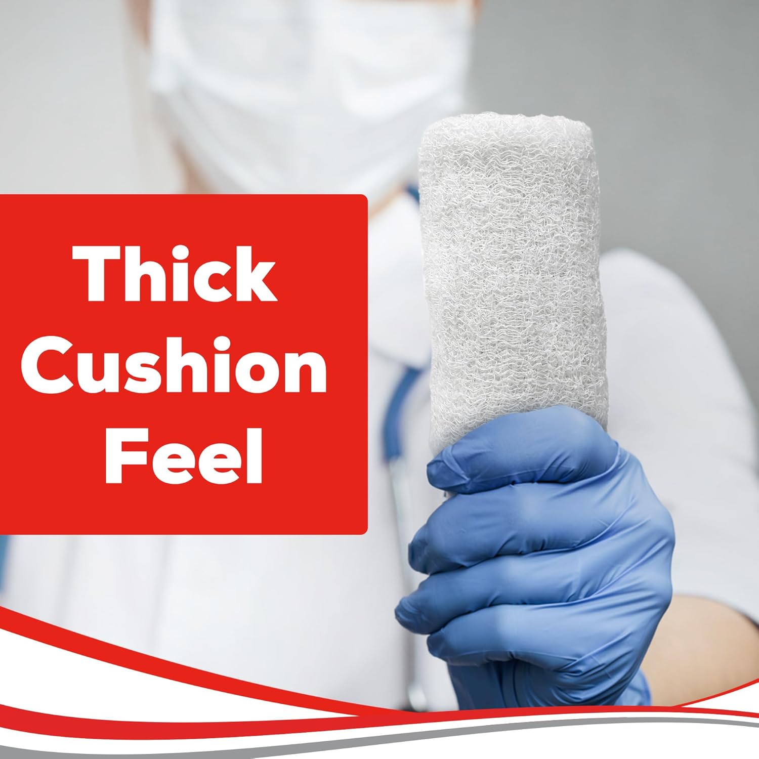 Kerlix Gauze Bandage Rolls - 4 1/2 in x 4.1 Yds, 6 Ply - 6 Single Sterile Pocuhes- Extra Absorbency - Latex Free