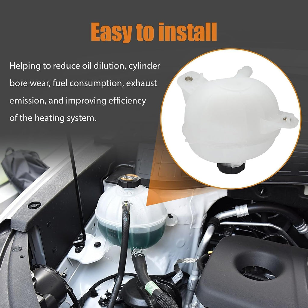 25431D3600 Engine Coolant Overflow Reservoir Bottle/Tank with Cap Fit for Hyundai Tucson 1.6L 1956CC / 2.0L 1999CC 2016-2021 Replace # 25431-D3600 HY3014120