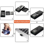 Bluetooth Wireless Barcode Scanner,Compatible with Bluetooth Function & 2.4GHz Wireless, Portable Barcode Reader Work