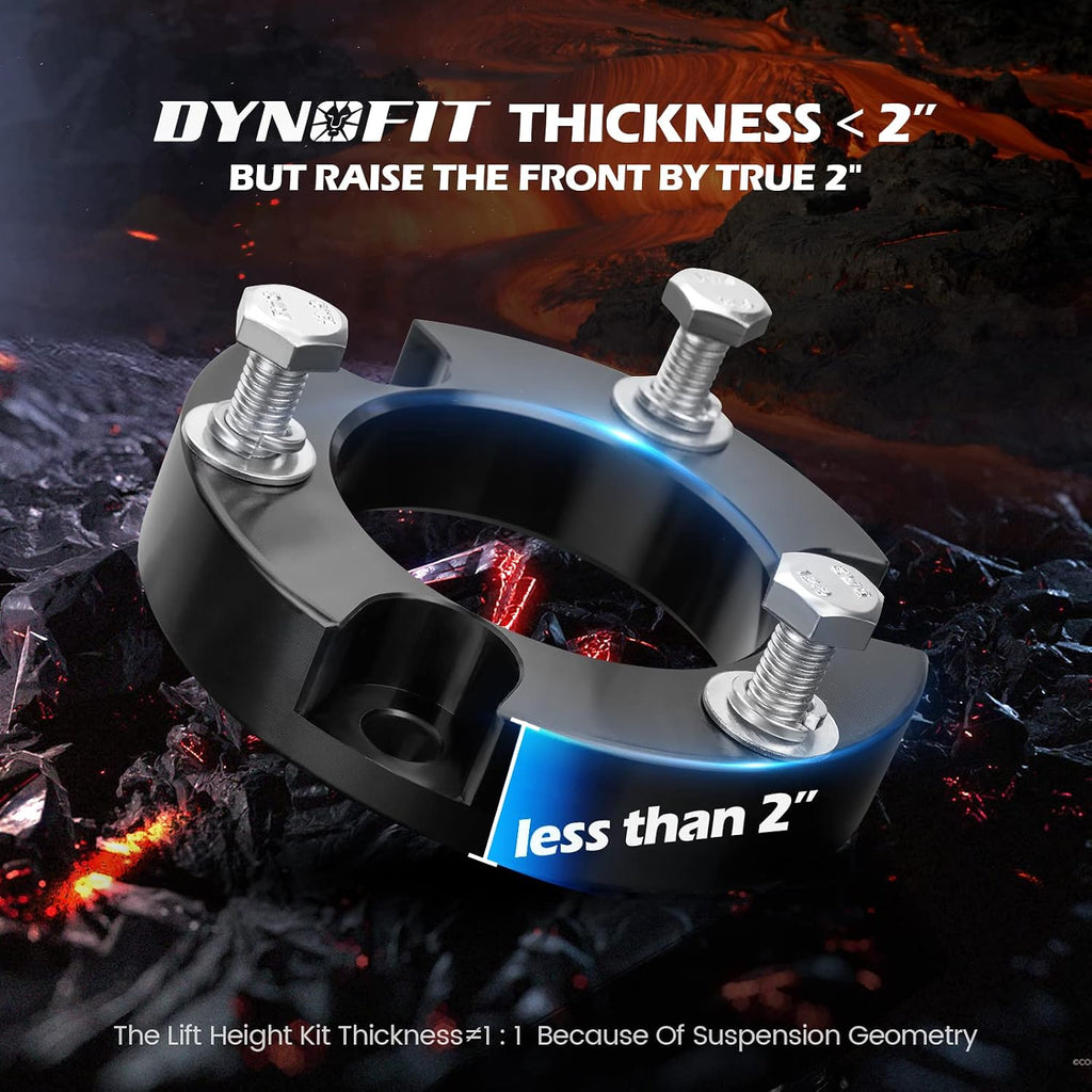 Dynofit 2" Leveling Lift Kit for 1999-2006 Toyota Tundra,2PCS Strut Spacers