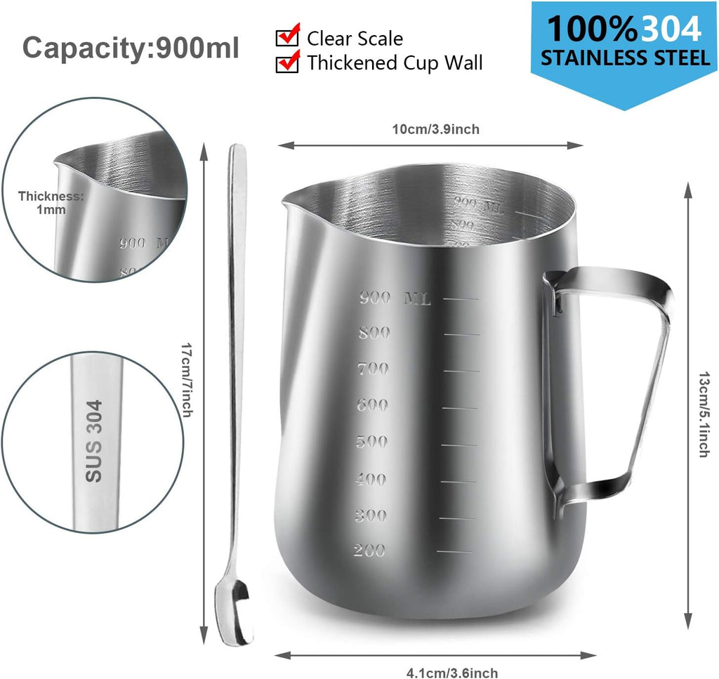 Candle Making Supplies, Wax Melting Pot, DIY Candles Craft Tools | Stainless Steel Pouring Pitcher with Spoon, Candle