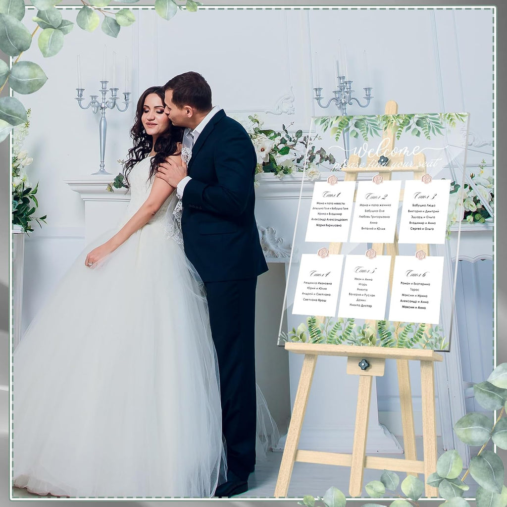 Wedding Seating Chart Board Display 24x18 Welcome Please Find Your Seat Acrylic Table Seating Chart Board for Wedding