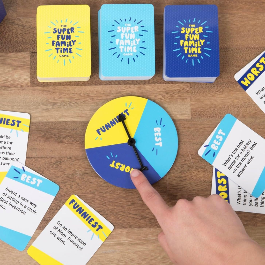 The Super Fun Family Time Game [Family Card Game, Entertaining Conversation Starters & Challenges | Great for Gifts