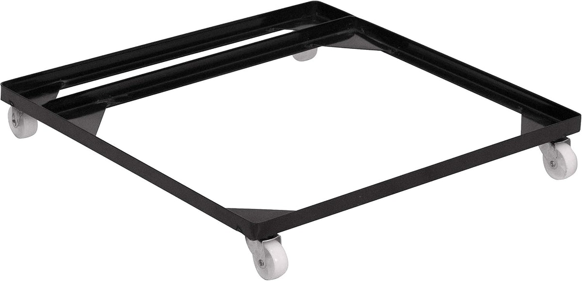 8 Pack HERCULES Series Steel Stack Chair and Church Chair Dolly