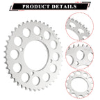 ZHEBEIMU 43Tooth Rear Sprocket 428 Chain 4 Hole Bore