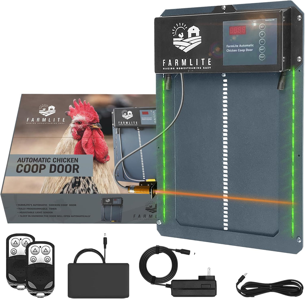 Automatic Chicken Coop Door Opener | Non-Battery Powered Automatic Chicken Door | Automatic Coop Door with Timer and