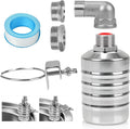 304 Stainless Steel Float Valve with 1/2", 3/4" & 1" Adapters – Fully Automatic Water Level Controller for Water