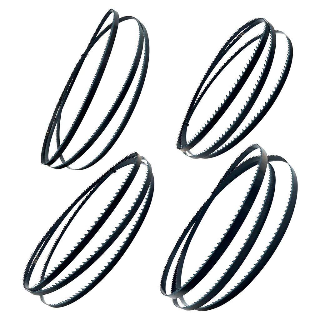 FOXBC 80 Inch Bandsaw Blades 4 Pack, 1/4", 3/8", 1/2" Widths, 6 &10 & 14TPI
