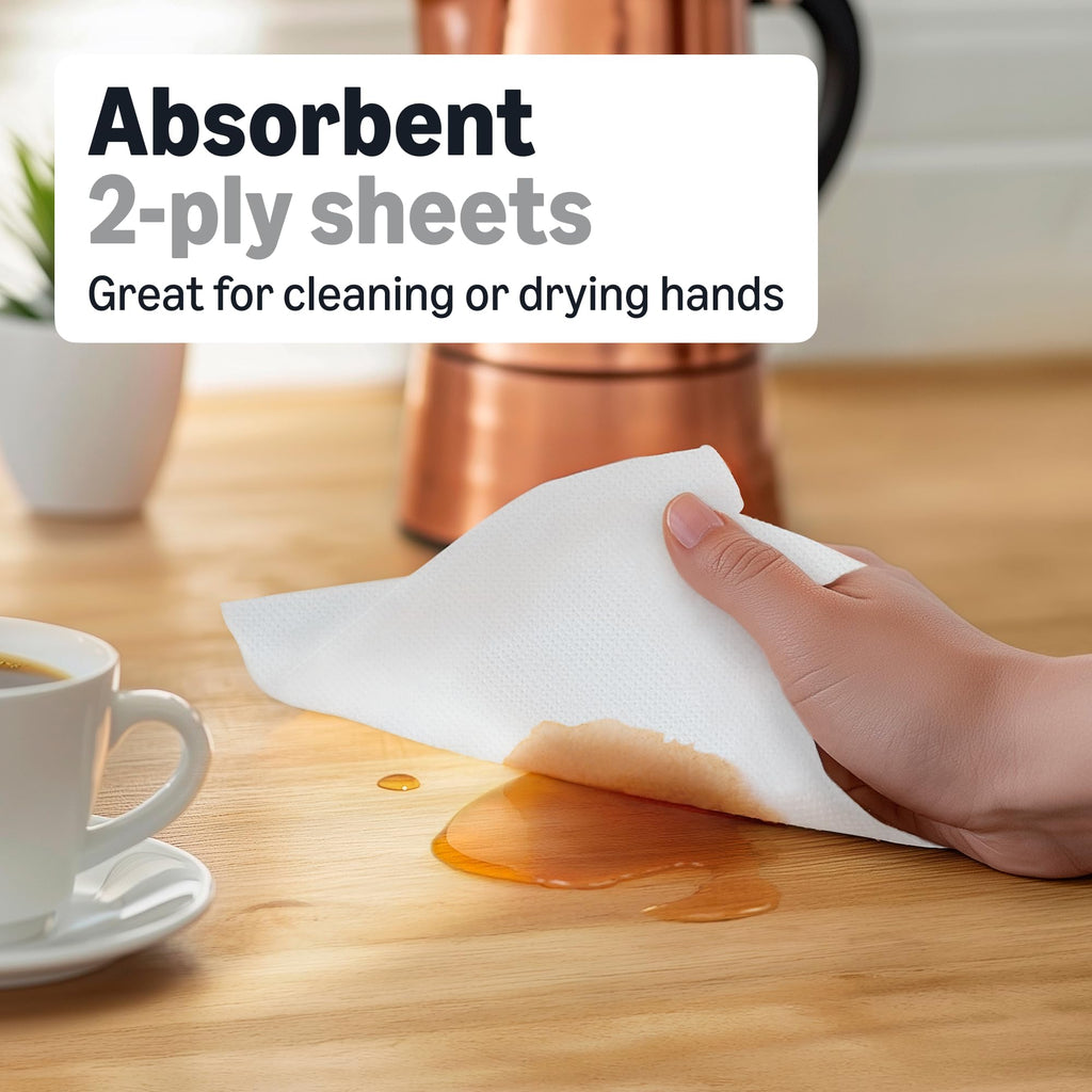 AmazonCommercial 2-Ply White Centerpull Paper Towels |Bulk for Business | Centerpull Hand Towels |Compatible with