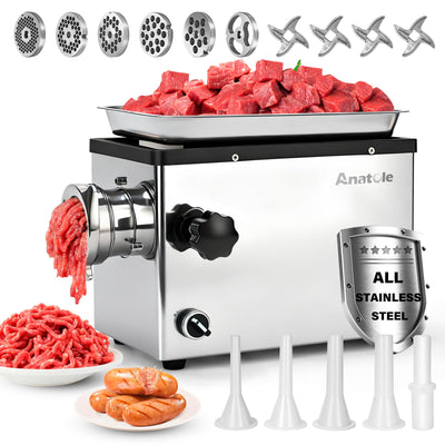 Commercial Electric Meat Grinder 1.8HP 1300W Heavy Duty Bone Mincer