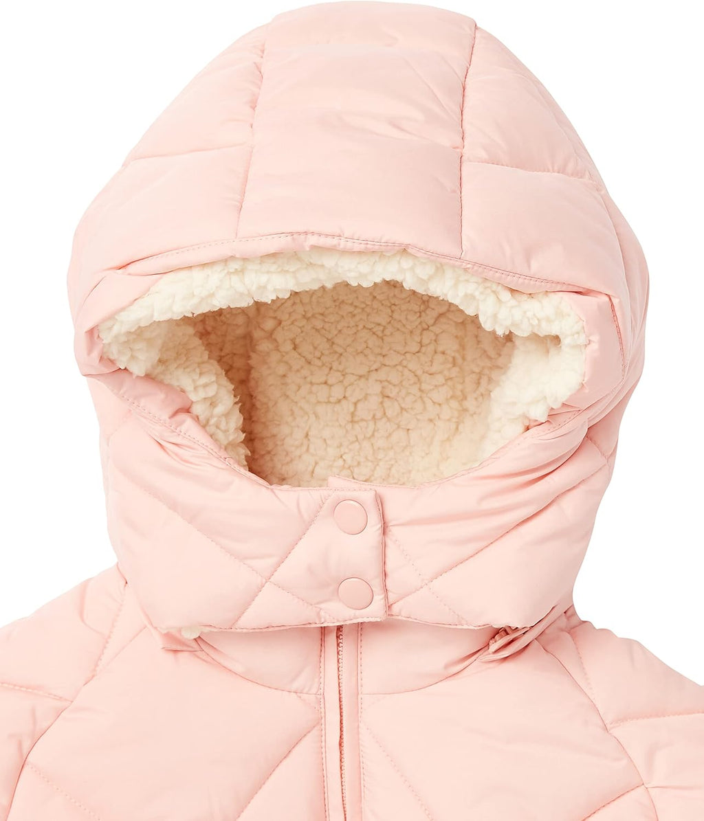 Girls and Toddlers' Long Quilted Cocoon Puffer Coat