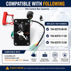 704-82570-08-00 Single Engine Key Switch Panel Compatible with Yamaha 12V