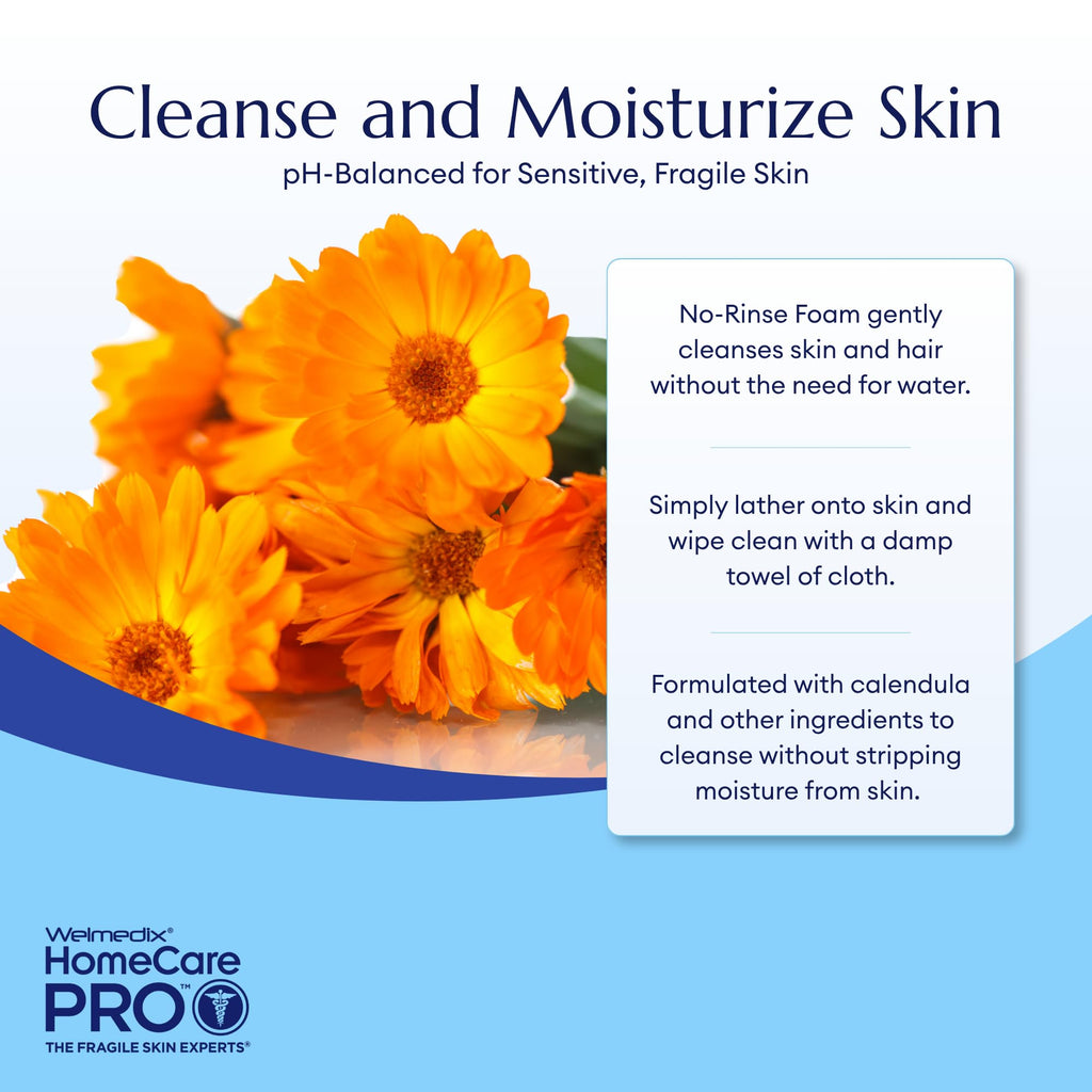No Rinse Cleansing Foam - Rinse Free & Waterless Body Wash
