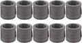10 Pack Black Malleable Iron Cast Pipe Fitting 1/2" Inch Coupling