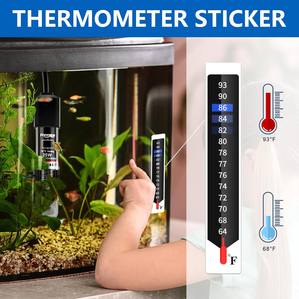 Aquarium Fish Tank Heater: 25W Small Betta Turtle Heating