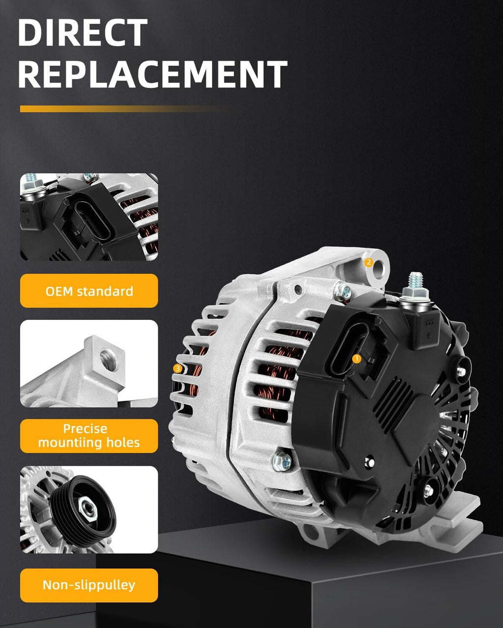 OCPTY Alternator for Chevrolet for Malibu 2004-2009