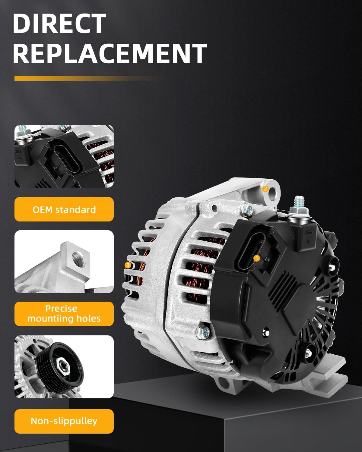 OCPTY Alternator for Chevrolet for Malibu 2004-2009
