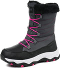Snow Boots for Women Waterproof Mid-Calf Booties Winter Hiking Boot Durable Warm Fur Lined Boot Non-Slip Warm