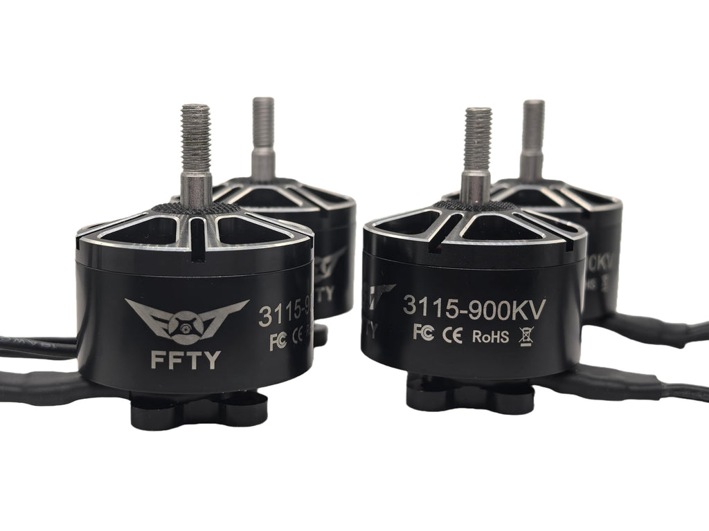 FFTY 3115 900KV Drone Motors - 3-6S Li-ion Battery, 9-11 inch Propeller, Max Power 1300W Brushless Motor for Multirotor Drones,RC Plane (4)