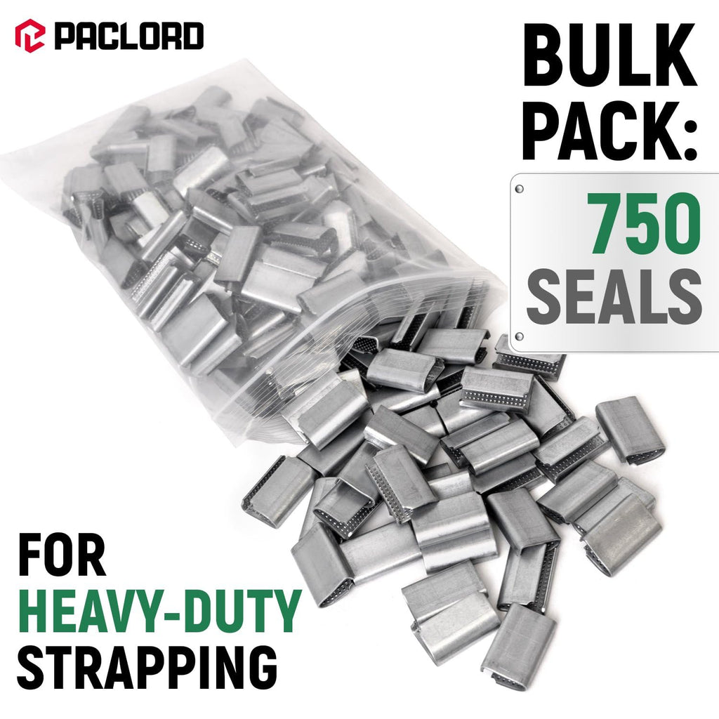 Open Serrated Seals for 5/8" PET Polyester Strapping, Pack of 750