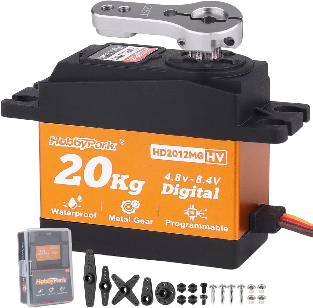 Waterproof Servo Metal Gear RC Servo Digital Servo w/Aluminum Horn RC Parts for 1/12 1/10 RC Crawler RC Truck RC Car