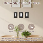 Light Switch Cover Plate，3 Pack bronze outlet covers