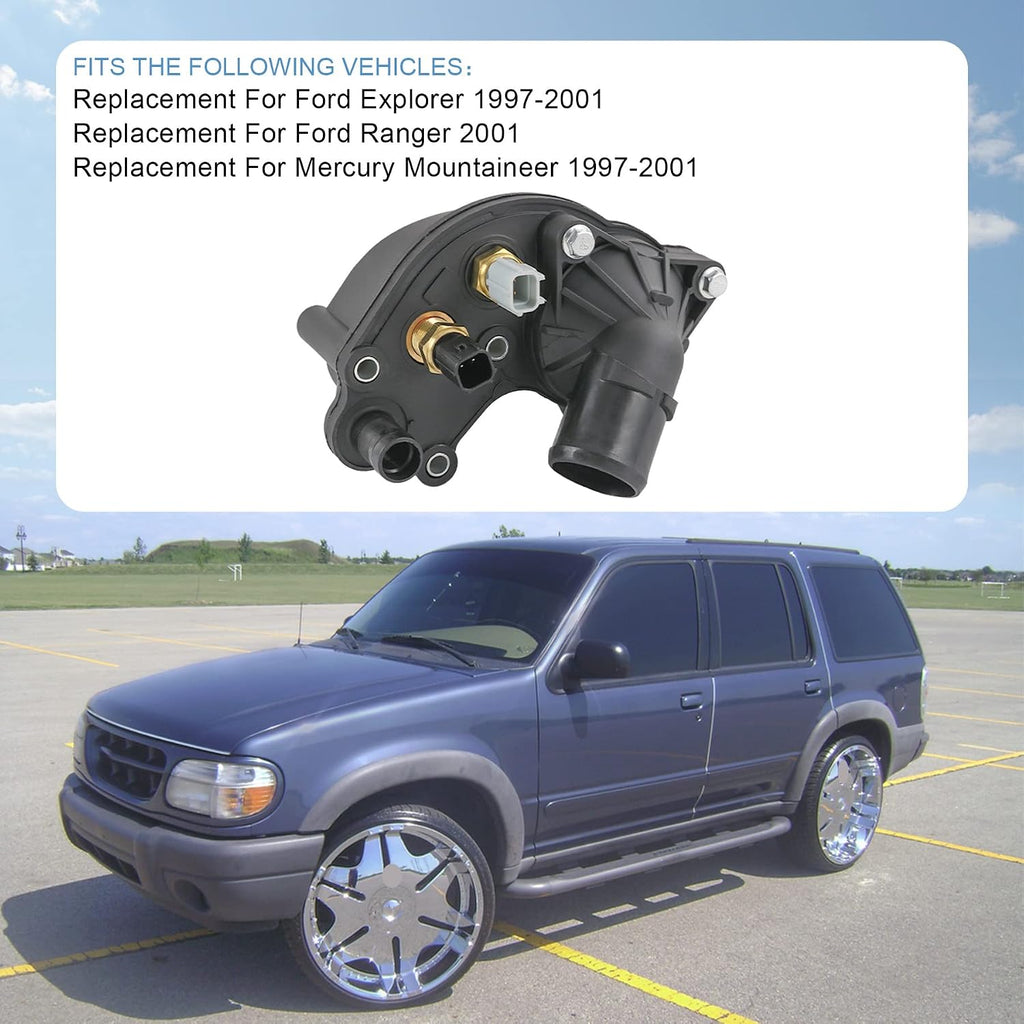 Thermostat Housing Assembly Replacement for Ford Explorer 97-01 Ranger 2001