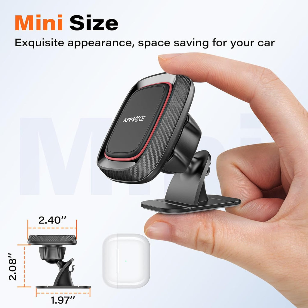 [2 Pack] Magnetic Phone Holder for Car, APPS2Car Dashboard Magnetic Car Phone Holder Mount with Strong VHB Adhesive